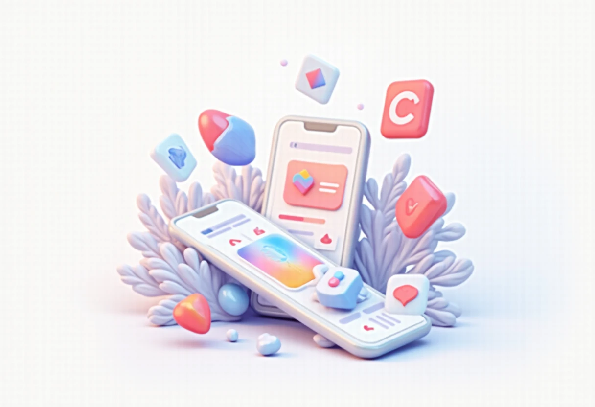 Music streaming app icons