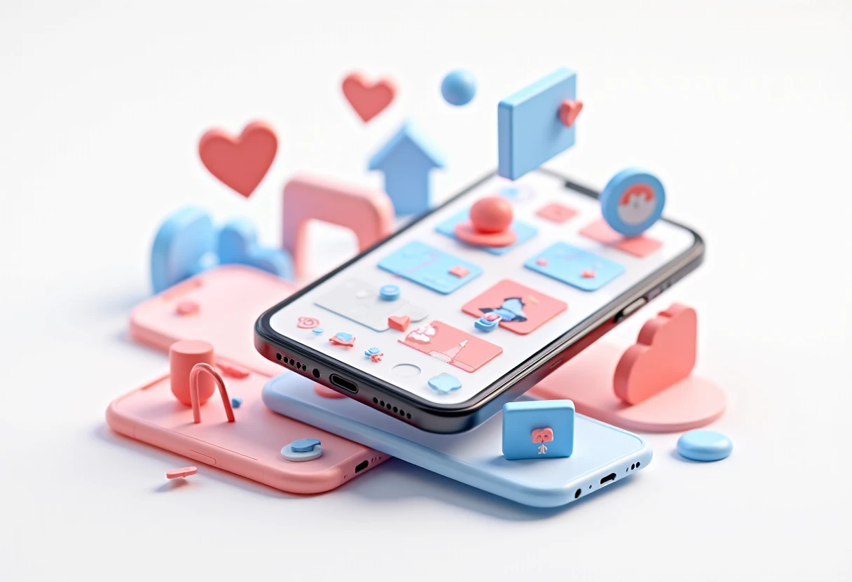 Photo editing apps on a smartphone