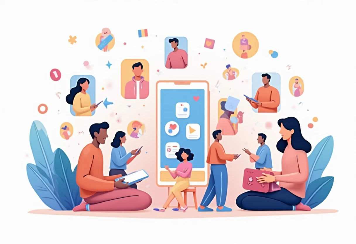 Engaged online community within social media apps