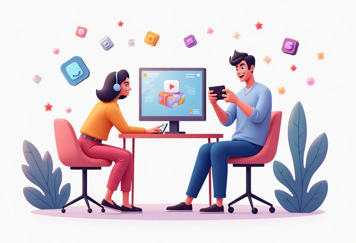 Social gaming app selection