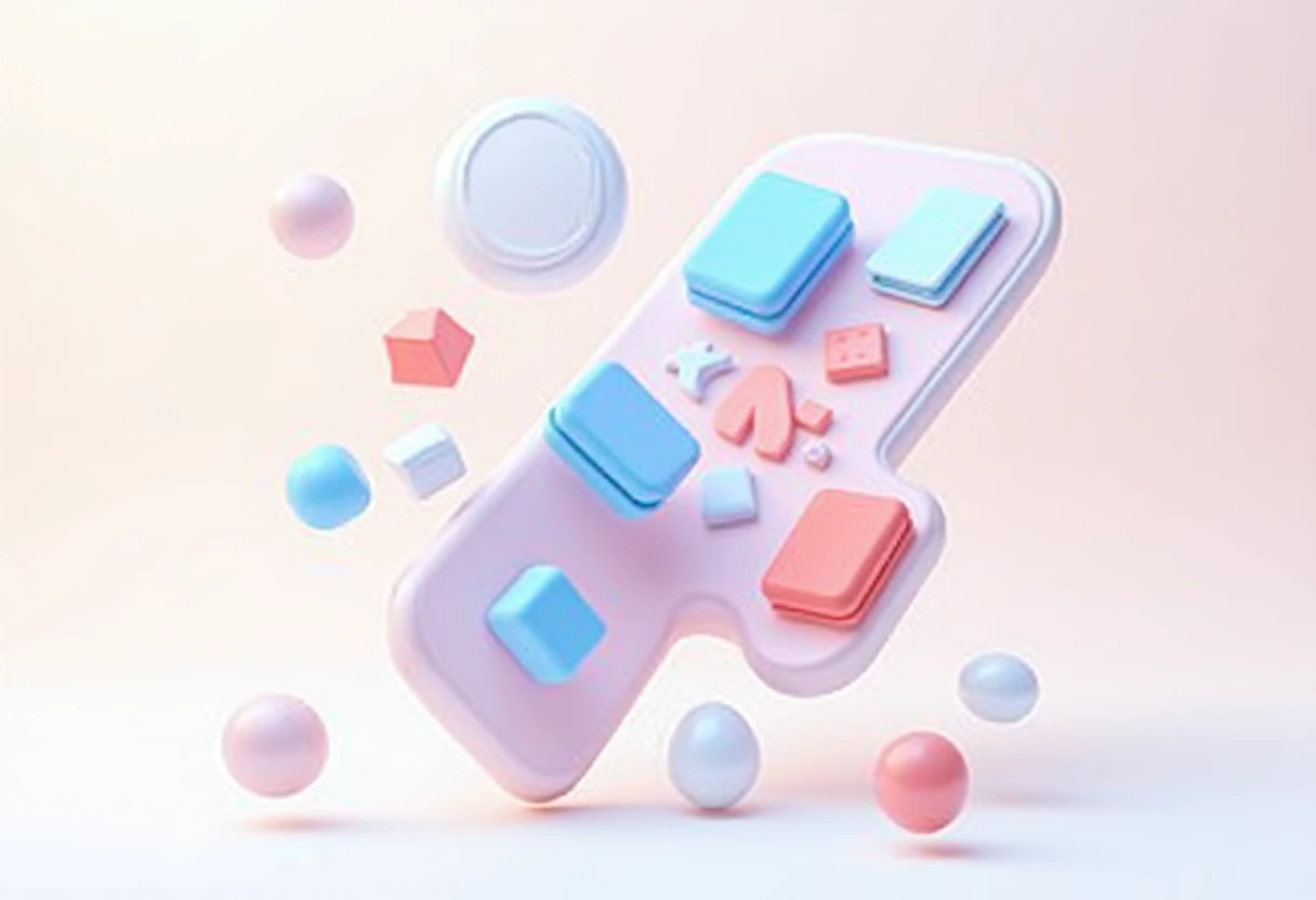 Abstract app grid