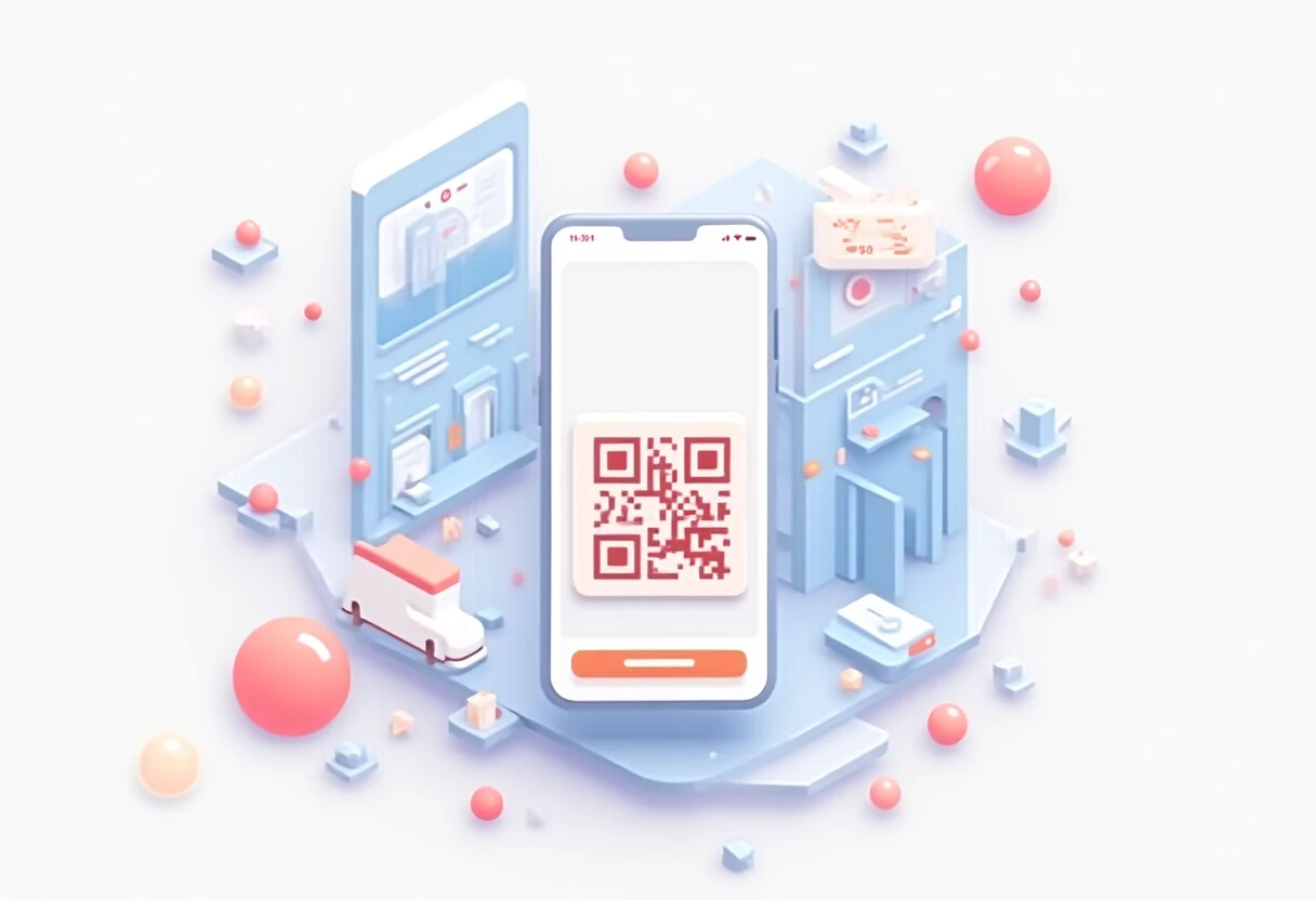 QR code app interface